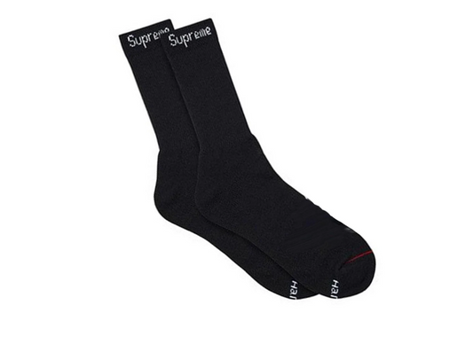 Supreme Hanes Socks (1 Pair) - Black
