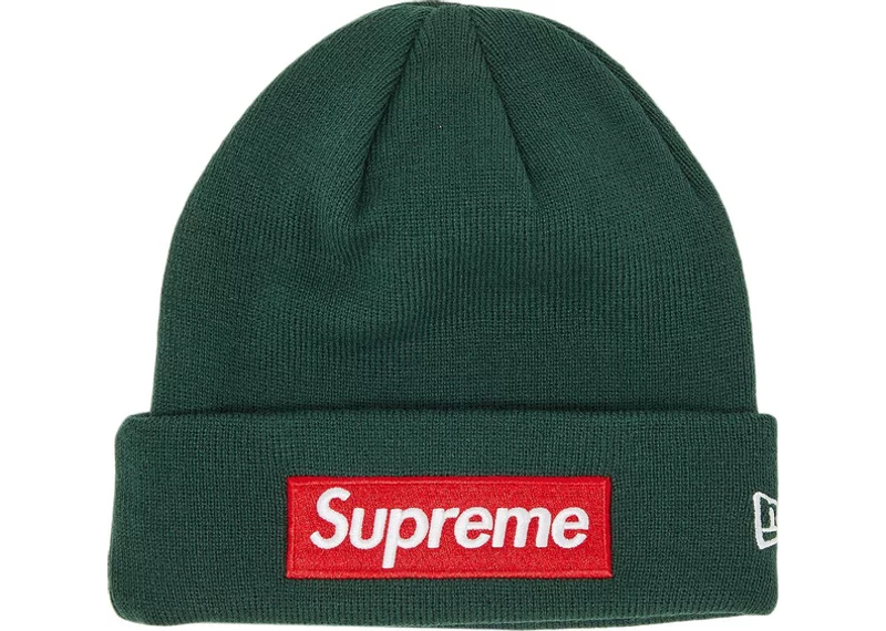 Supreme New Era Box Logo Beanie (FW22) Dark Pine