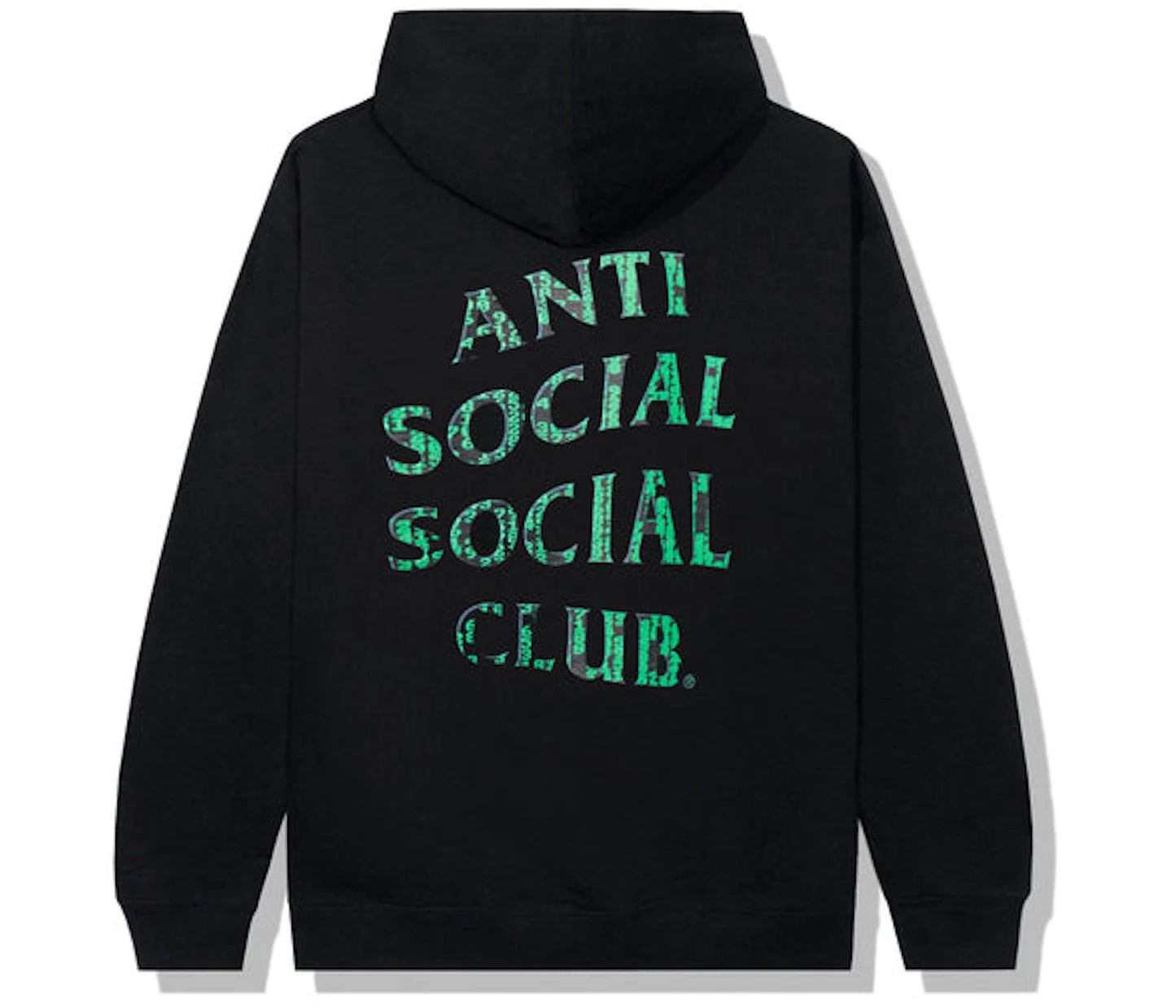 Anti Social Social Club Glitch Hoodie Black