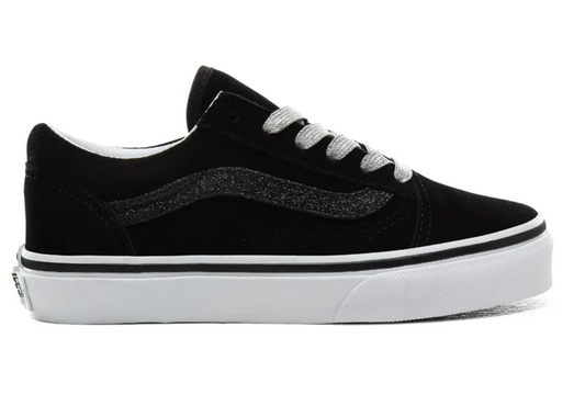 Vans Kids Old Skool Glitter Stripe - Black