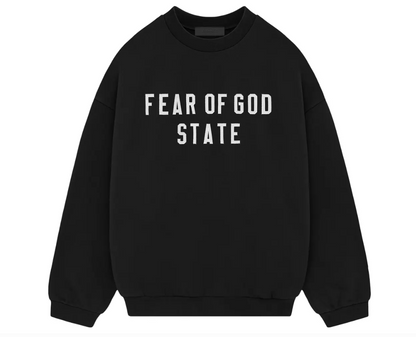 Fear of God Essentials Heavy Fleece Crewneck - State - Black