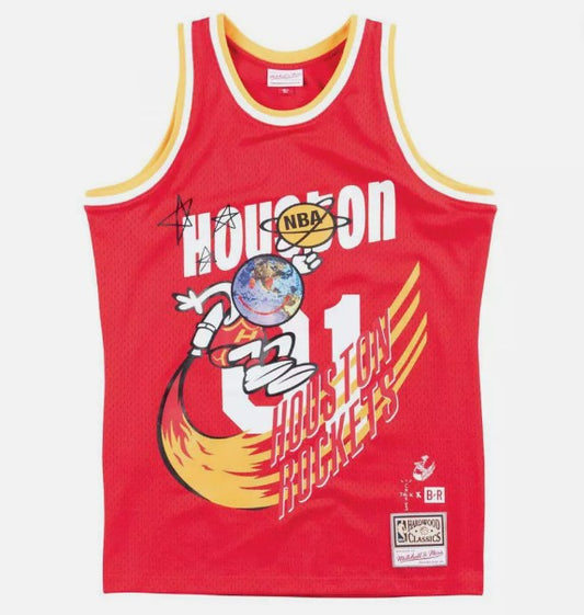 Travis Scott x BR x Mitchell & Ness Rockets Jersey