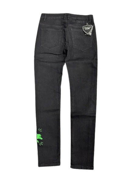 En Noir Jeans - Palm Tree Black