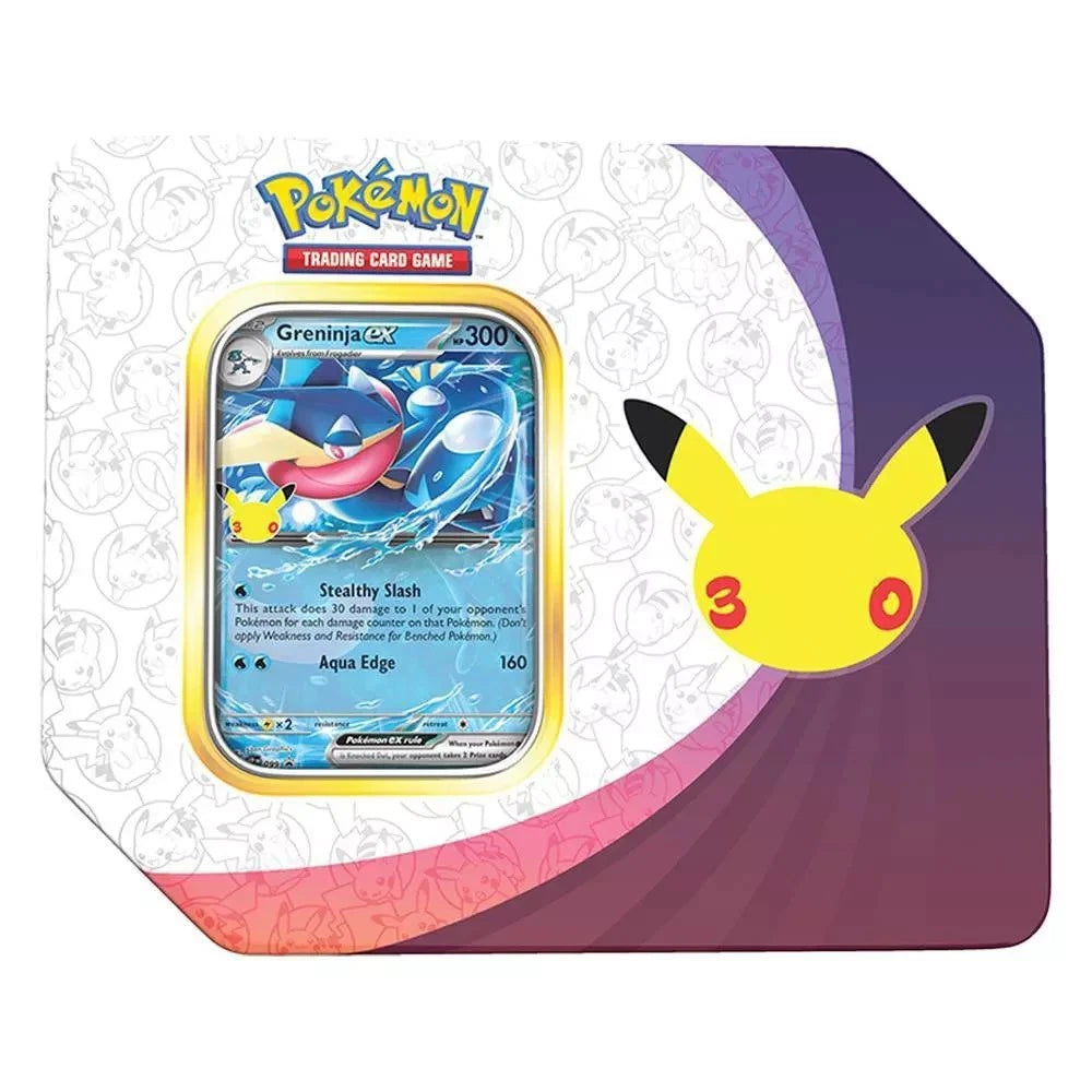 Pokemon TCG 30th Anniversary Celebration Greninja Ex Tin