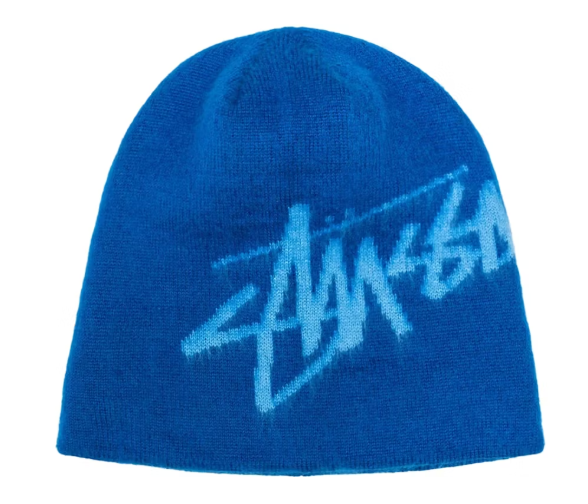 Stussy Brushed Out Stock Skullcap - Blue