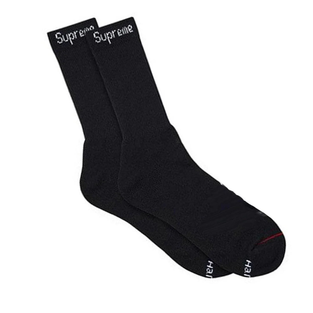 Supreme Hanes Socks (1 Pair) - Black