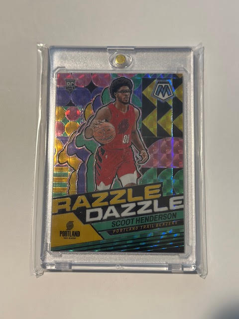 2023-24 Panini Mosaic Scoot Henderson Razzle Dazzle Rookie RC Case Hit SSP